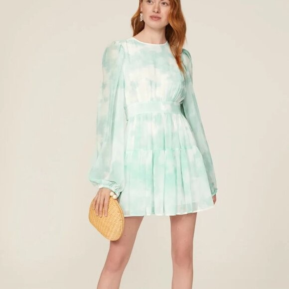 LDT Tie Dye Mini Dress Size 12 - Picture 1 of 14